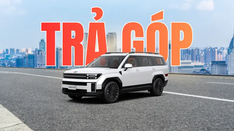 Hyundai Santafe trả góp